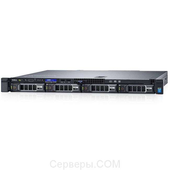 Сервер Dell PowerEdge R230 3.5" Rack 1U, 210-AEXB-39