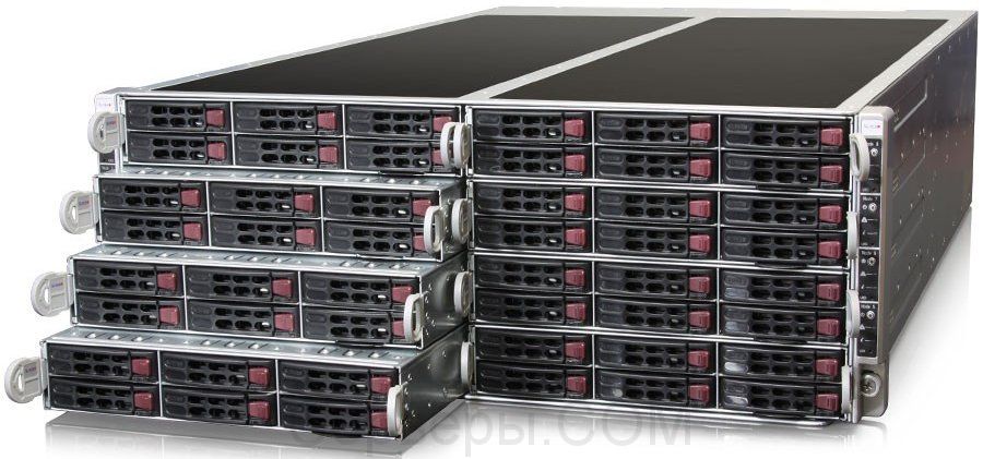 Серверная платформа Supermicro SuperServer F618R2-RTPT+ 4U 16xLGA 2011v3 48x2.5", SYS-F618R2-RTPT+