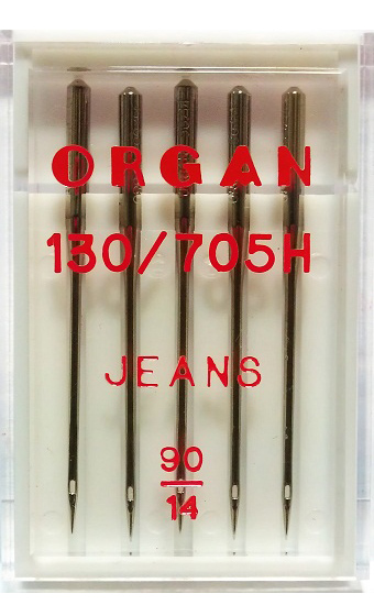 Иглы ORGAN джинс, №90 (5шт.)