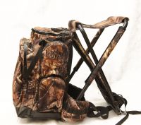 Рыболовный стул рюкзак 50 л AVI-Outdoor Hagle Hard camo Темный камуфляж