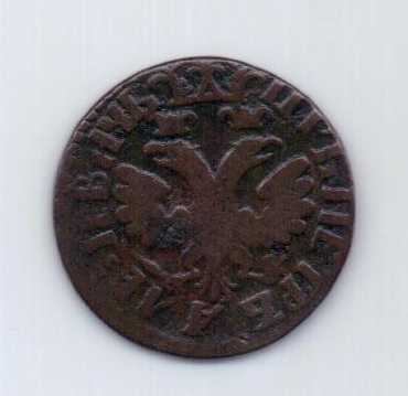 Деньга 1704 года XF Петр I