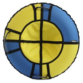 Тюбинг Hubster Хайп голубой-желтый 110 см