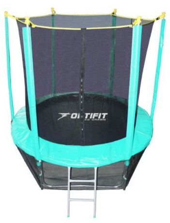 Батут для дачи с сеткой Optifit Like Green 8ft 2,44 м