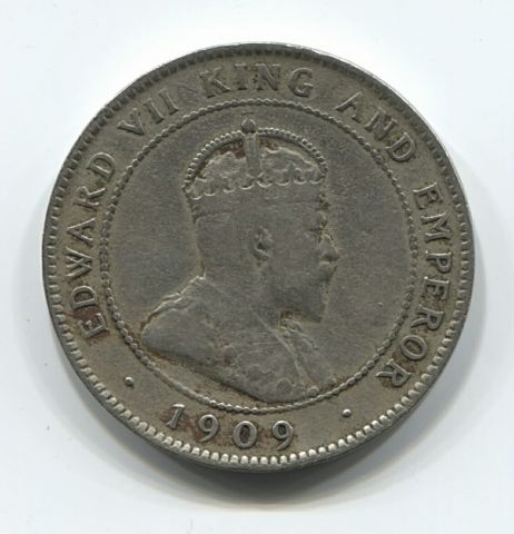 1 пенни 1909 года Ямайка