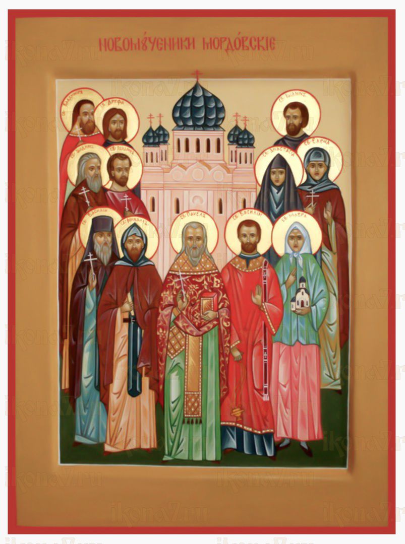 Икона Павел Ягодинский священомученик (рукописная)