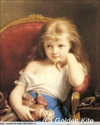 s1431 Young Girl Holding a Doll
