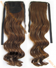 Искусственные термостойкие волосы - хвост волнистые №006P (55 см) -  80 гр.