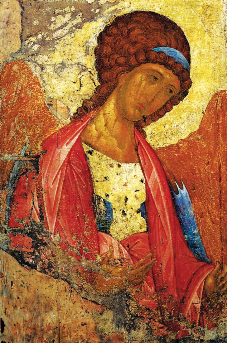 Икона Архангел Михаил 15 век (А. Рублев)
