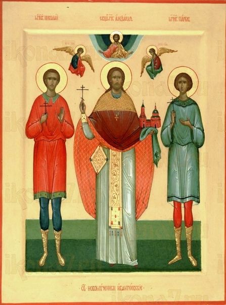 Икона Николай Копнинский мученик (рукописная)