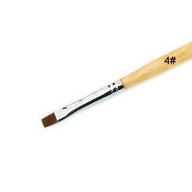 Кисть для геля с деревянной ручкой № 4 ArtNails