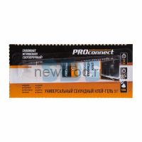 Универсальный секундный клей-гель PROconnect на мульти карте, 3 г