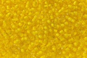 Бисер чешский 85016 прозрачный желтый белая линия внутри Preciosa 1 сорт купить оптом