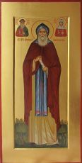 Икона Арсений Новгородский преподобный (рукописная)