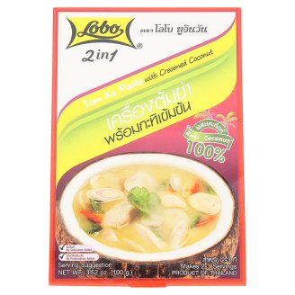 Тайский куриный суп Том Ка Кай с кокосовыми сливками Lobo 100 гр