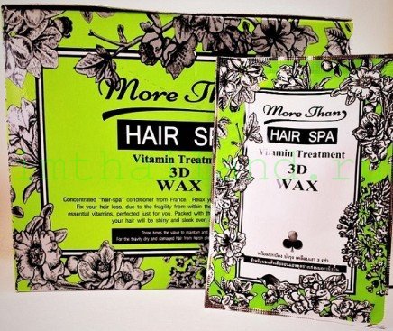 Лечение волос воском и витаминами за 1 минуту, тайская экспресс маска 3D Wax