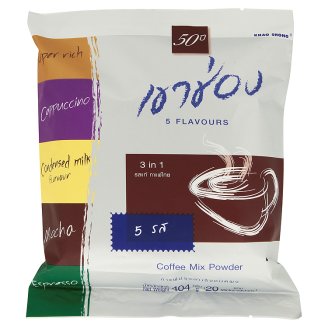 Тайский кофе растворимый Микс вкусов Khao Shong 5 Flavours 20 шт по 20 гр