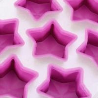 Форма для льда силиконовая Звёздочки (цвет розовый)_3