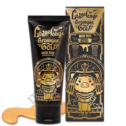 МАСКА-ПЛЕНКА ЗОЛОТАЯ Hell-pore longolongo gronique gold mask pack
