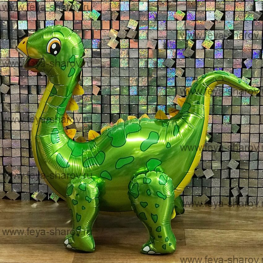 Шар Динозавр Стегозавр 99 см Зеленый