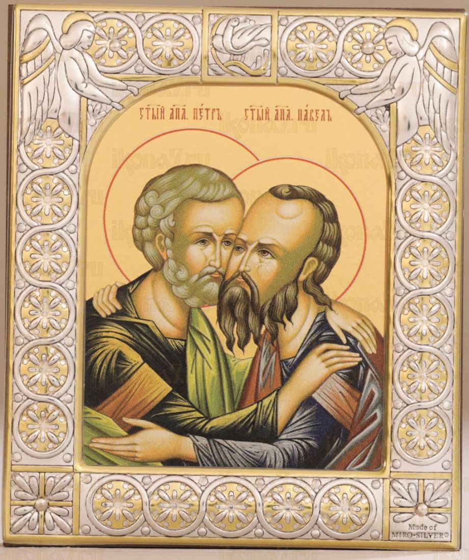 Икона Петр и Павел апостолы (9х10,5см)