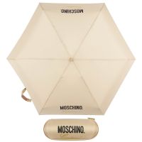 Зонт складной Moschino 8014-superminiD Couture! Dark Beige