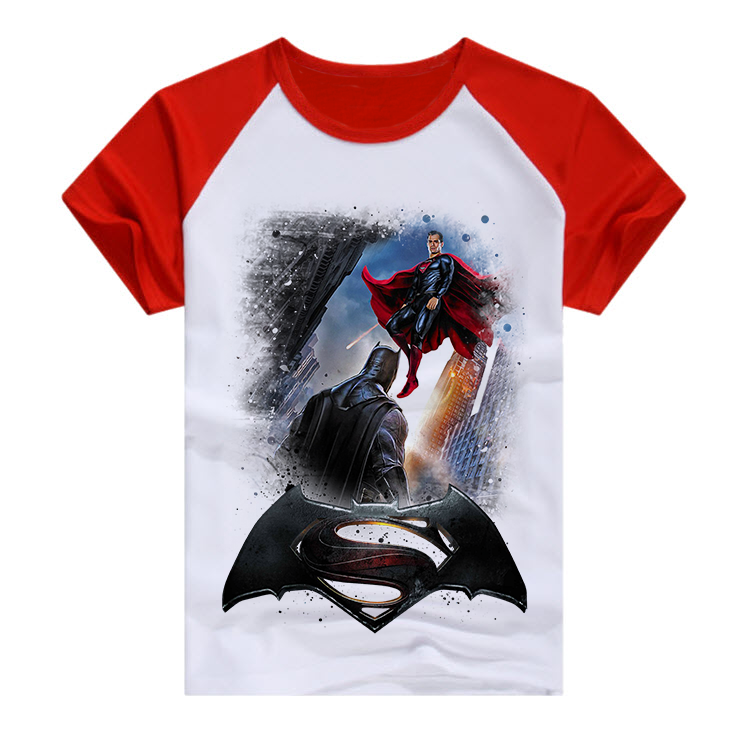 Красная футболка детская с Бэтменом