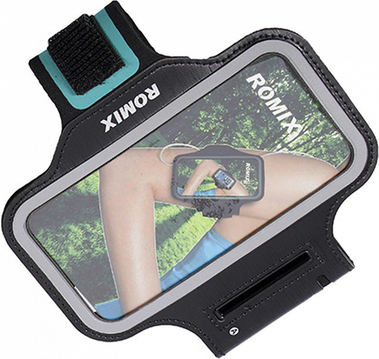 Спортивный чехол для смартфона Romix Arm Belt (RH07-5.5) для смартфона 5.5" (Black)