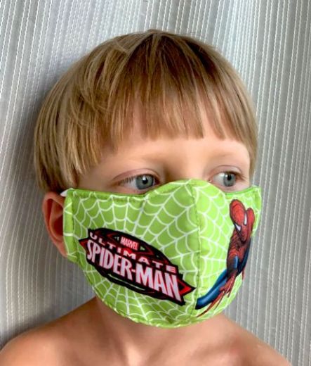 Трёхслойная детская маска с рисунками из мультфильмов. Интернет-магазин, Москва