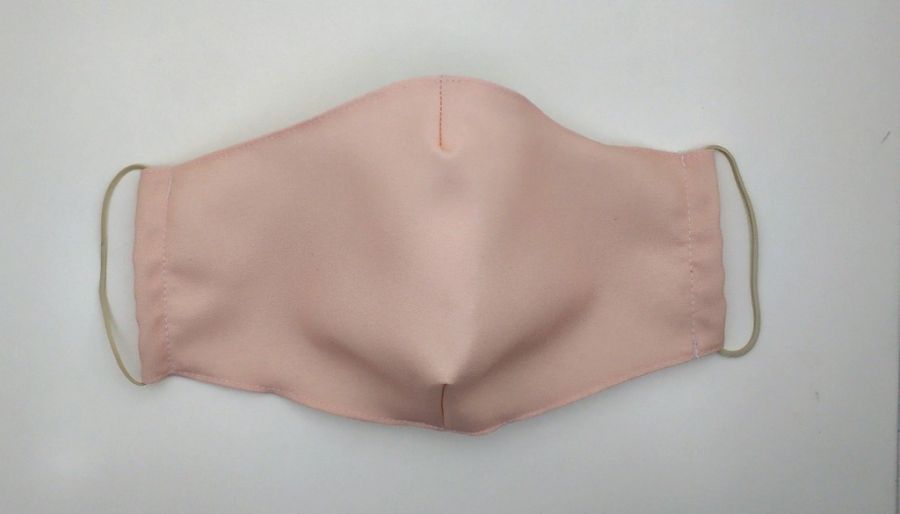 Многоразовая Маска для лица из ткани Розовая