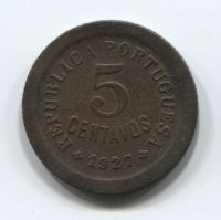 5 сентаво 1927 года Португалия