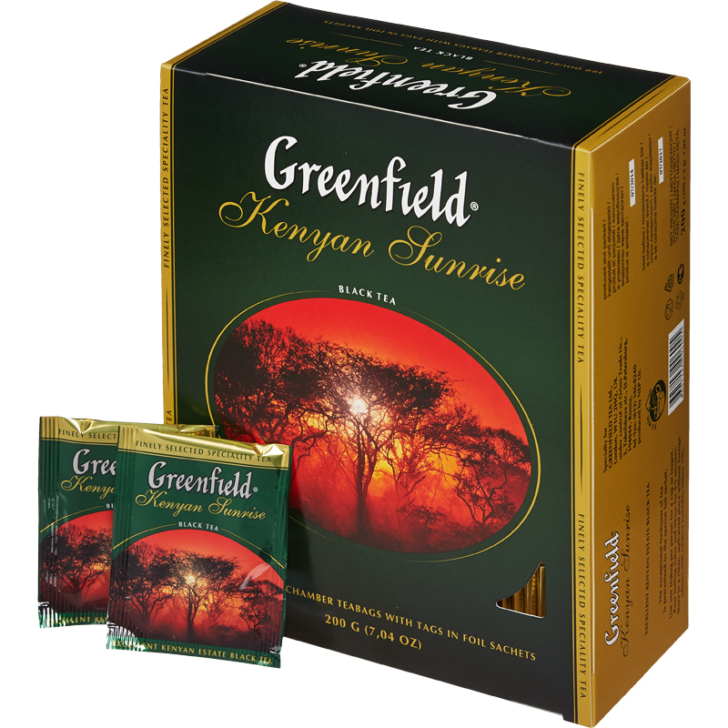 Чай Гринфилд 100 пакетиков черный