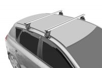 Багажник на крышу Hyundai Solaris (c 2017г, sedan), Lux, крыловидные дуги
