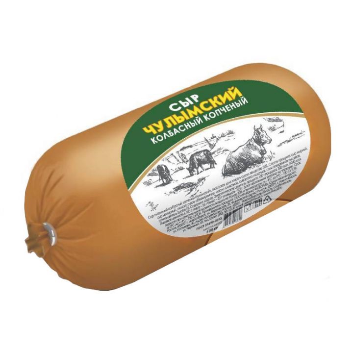 Сыр колбасный копченый Чулымский 500г Фаворит