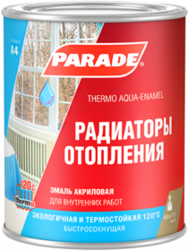 Эмаль Акриловая для Радиаторов Отопления Parade A4 120С 0.45л Супербелая / Параде А4