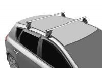 Багажник на крышу Renault Kaptur, Lux, аэродинамические дуги (53 мм)