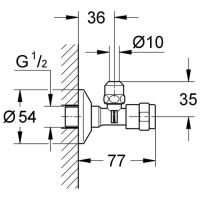 Grohe Relexa вентиль для раковины 41263000 схема 2