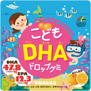 Unimat Riken DHA (Омега-3) – жевательные витамины для детей (вкус апельсина)