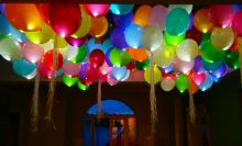 Светящиеся шары 30 см разноцветные С ГЕЛИЕМ