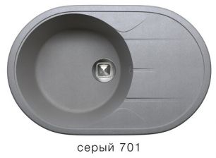 Мойка врезная кварцевая Tolero R-116 (серый)
