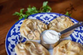 Манты с овощами