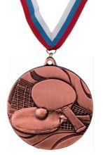 Медаль Настольный теннис 3 место с лентой 50 мм