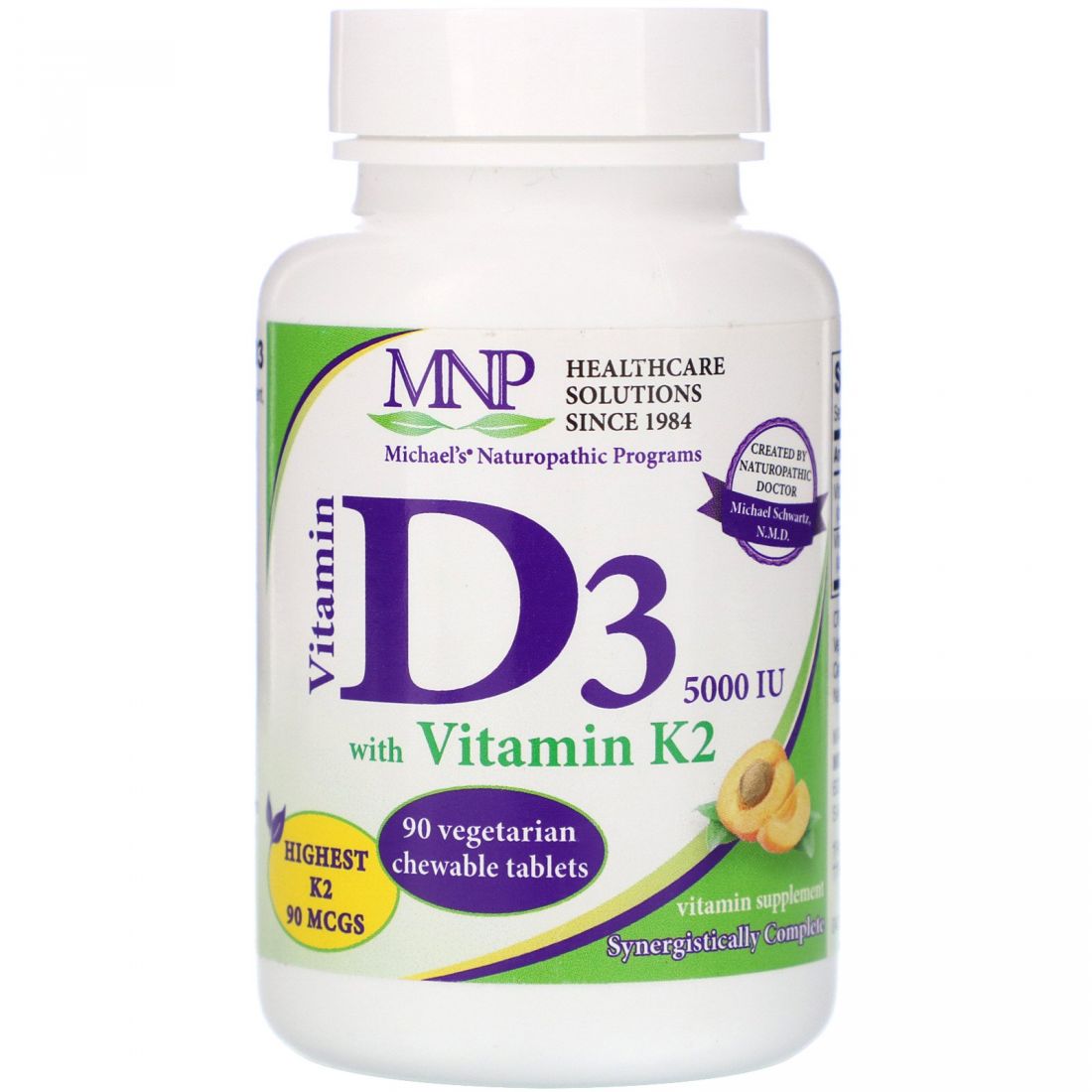 Витамин D3 с витамином K2, 5000 МЕ, 90 шт