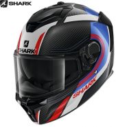Мотошлем  Shark Spartan GT Carbon Tracker, Черно-бело-красный