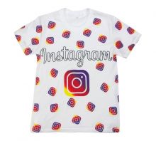 Футболка instagram белая B-FT125-SU (100%хб)