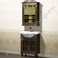 Комплект мебели для ванных комнат "Глазго ЭНДРЮ-65 орех"