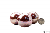 Декоративные керамические камни-шары красное золото - 14 шт