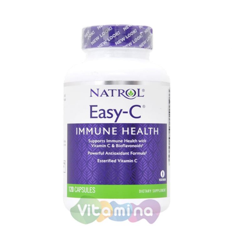 Natrol Витамин С Easy-C 1000 мг, 120 капс
