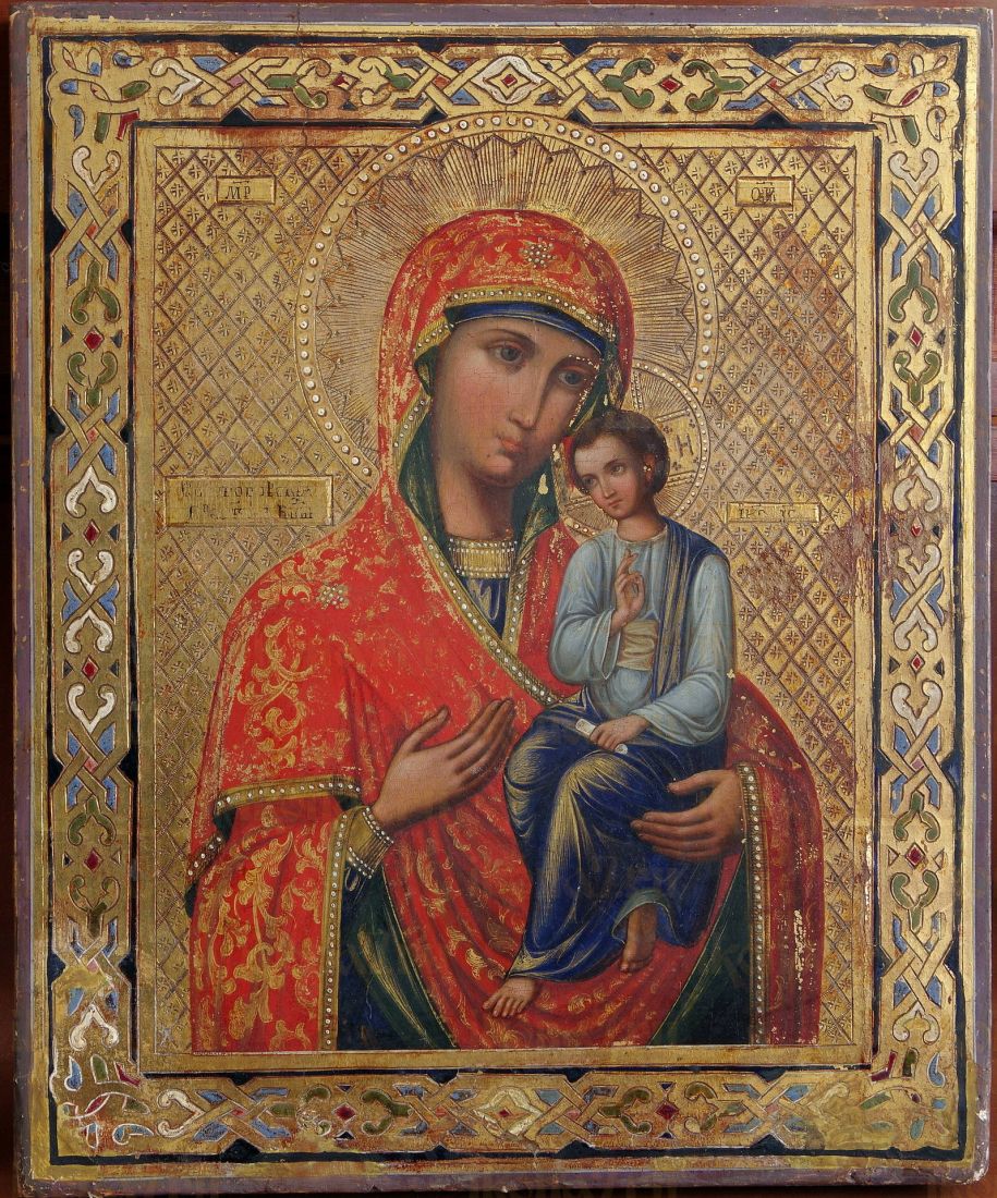 Святогорская икона Божией Матери (рукописная)