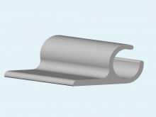 Алюминиевый каркасный профиль 26 мм (ликпаз) 1 метр