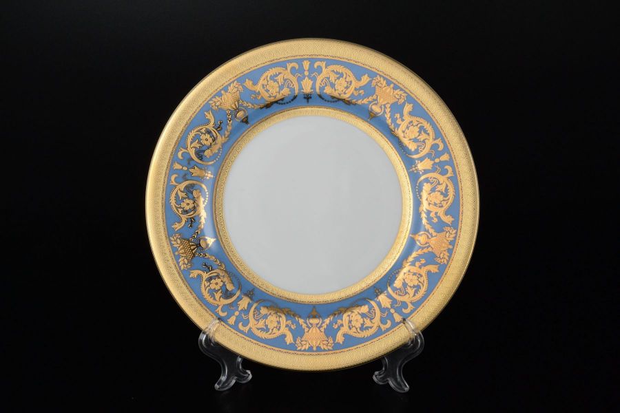 Набор тарелок 21 см "C-Imperial Blue Gold", 6 шт.